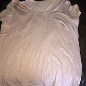 Pink shimmery shirt